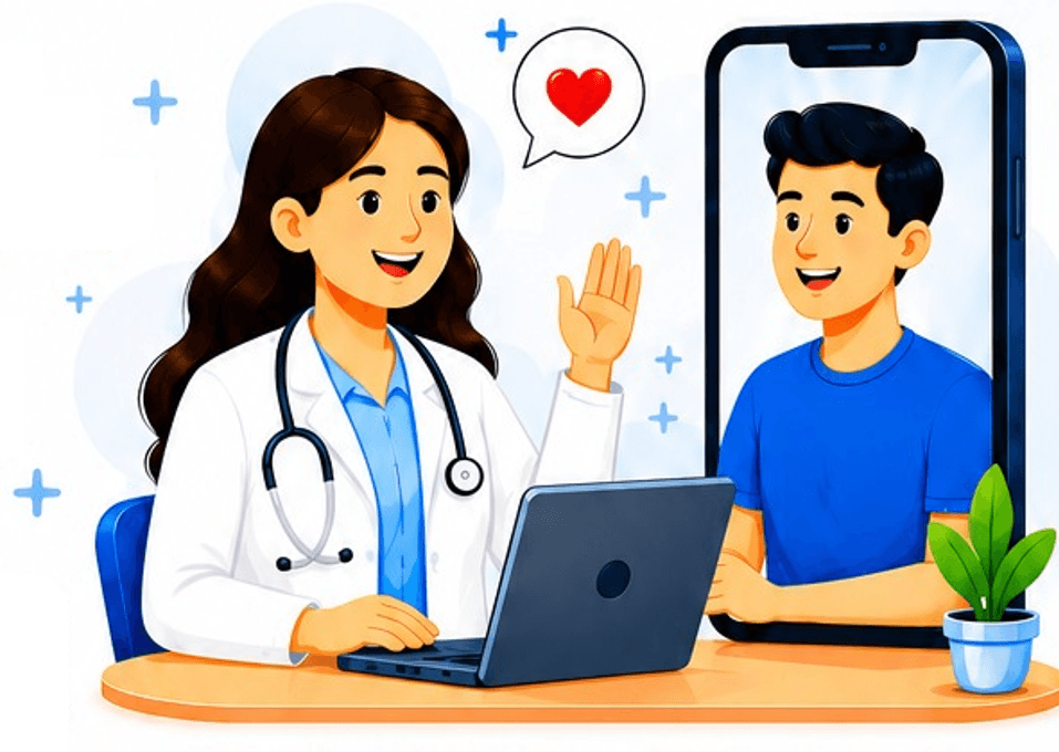 Doctor consulting with a patient
